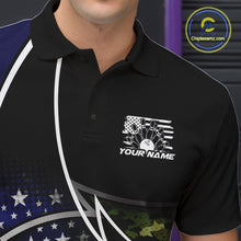 Load image into Gallery viewer, Custom Patriotic US Flag Bowling Team Shirts, Freedom Military Camo Men Bowling Jerseys IPHW10531