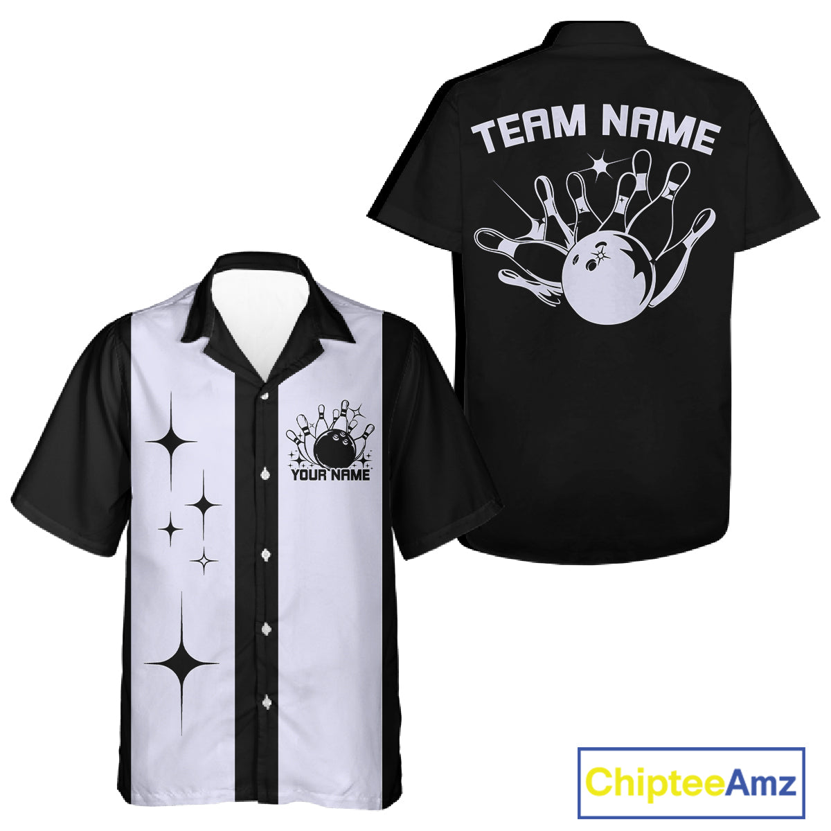 Custom Classic Vintage Bowling Men And Women Shirt, Retro Bowling Team Shirt IPHW10069