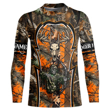 Load image into Gallery viewer, Deer Hunting orange camo Custom Name 3D All over print shirts, personalized deer hunting apparel NQS819