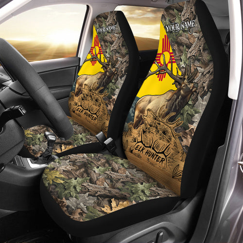 New Mexico NM Elk Hunting Custom Car Seat Covers, perfect car accessories hunting gift Set of 2 NQS585