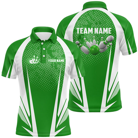 Custom bowling shirt for men – personalized team jersey front view