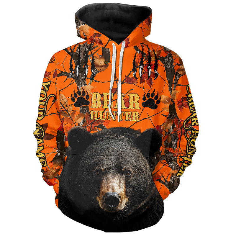 Black Bear Hunting Customize Name 3D All Over Printed Shirts Personalized Hunting gifts NQS637