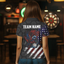 Load image into Gallery viewer, Retro American Flag Eagle Darts shirts for Women Custom Patriotic Darts Team Jersey Darts gifts NQS9634