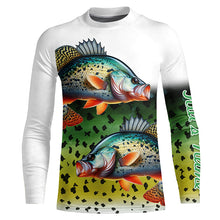 Load image into Gallery viewer, Crappie Fishing Green scales Customize Name 3D All Over Printed Shirts, Personalized Fishing Gift NQS267