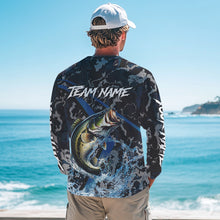 Load image into Gallery viewer, Custom Largemouth Bass Fishing Camo Long Sleeve Fishing Shirts, Personalized Bass Fishing Team Jerseys NQS9677