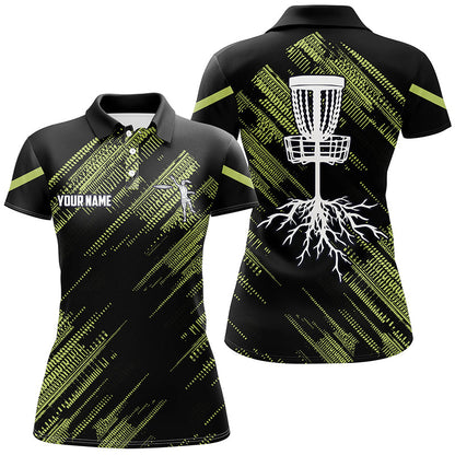 Yellow Black Women disc golf polo shirts custom disc golf team disc golf jerseys NQS7815