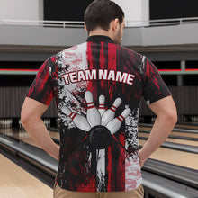 Load image into Gallery viewer, Personalized Bowling Polo, Quarter Zip Shirts For Mens Custom Bowling Team League Jersey NQS9526