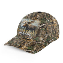 Load image into Gallery viewer, Moose hunting Custom camo hunting hat, Moose hunting hat Unisex Hunting Baseball hat NQS8718