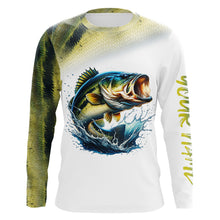 Load image into Gallery viewer, Bass Fishing Customize Name 3D All Over Printed Shirts, Fishing Gift For Father, Men, Women And Kid NQS351