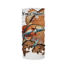 Load image into Gallery viewer, Redfish puppy drum Fishing Customize Name UV protection long sleeves fishing shirts NQS2646
