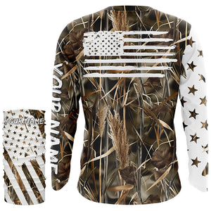 American flag camo fishing personalized patriotic UV Protection camouflage Fishing jerseys NQS8968