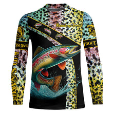 Load image into Gallery viewer, Rainbow trout fishing scales UV protection Custom long sleeve fishing shirts, trout fishing jerseys NQS4385