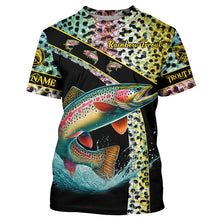 Load image into Gallery viewer, Rainbow trout fishing scales UV protection Custom long sleeve fishing shirts, trout fishing jerseys NQS4385