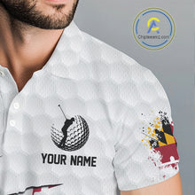 Load image into Gallery viewer, Personalized Maryland Flag Men golf polo shirts, Custom Patriotic Golf Team Shirts For men NQS10157