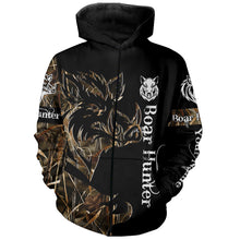 Load image into Gallery viewer, Personalized Wild Hog Hunting Camo Full Printing Shirts, Boar Hunting Gifts - NQS760