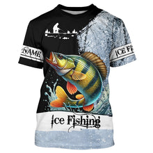 Load image into Gallery viewer, Yellow Perch Ice Fishing custom name 3D All Over Printed Shirts For Fisherman NQS302