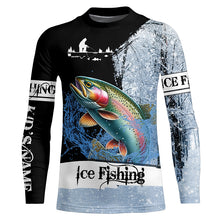 Load image into Gallery viewer, Rainbow Trout Ice Fishing 3D All Over Printed Shirts For Fisherman, gift for fishing lovers NQS303