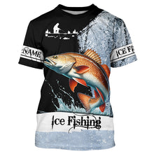 Load image into Gallery viewer, Redfish puppy Drum Ice Fishing 3D All Over Printed Shirts For Fisherman, Redfish fishing jerseys NQS304