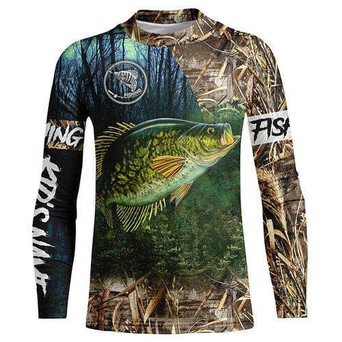 Crappie Fishing Customize Name 3D All Over Printed Shirts For Adult And Kid Personalized Fishing Gift NQS306