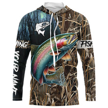 Load image into Gallery viewer, Rainbow Trout Fishing Customize Name 3D All Over Printed Shirts, Personalized Fishing Gift NQS309