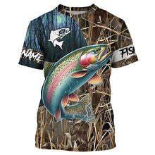 Load image into Gallery viewer, Rainbow Trout Fishing Customize Name 3D All Over Printed Shirts, Personalized Fishing Gift NQS309