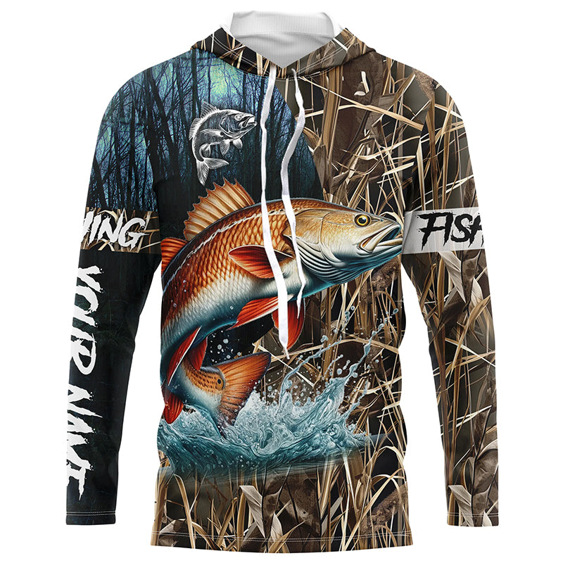 Redfish Puppy Drum Fishing Customize 3D All Over Printed Shirt, Personalized Fishing Gift NQS310