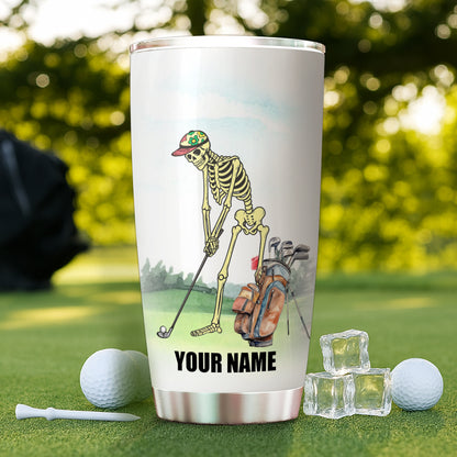 1PC Funny Skull Golf Custom Name Tumbler Cup Yes I do have a retirement plan I plan on playing golf NQS9892