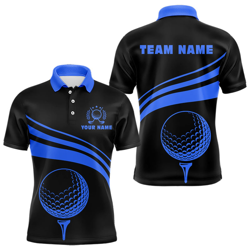 Personalized polo golf shirts for men custom black and blue mens golf shirts team golf jersey NQS9430