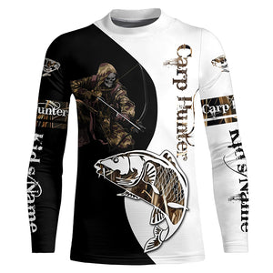 Carp Hunter Bowfishing Customize Name All Over Printed Shirts For Men, Women Personalized Fishing Gift NQS235