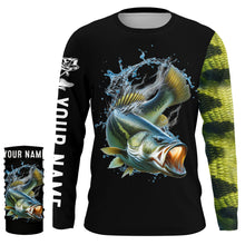 Load image into Gallery viewer, Largemouth Bass Fishing bass scales Customize name All over printed bass fishing shirts NQS389