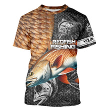 Load image into Gallery viewer, Redfish puppy drum tackle fishing shirts for men Long Sleeve UV protection Custom gift for anglers NQS1374