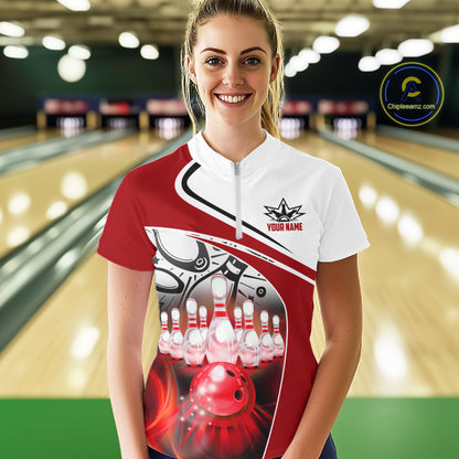 Funny Bowling Shirts For Women custom name There is no crying in bowling just lots of swearing NQS11349