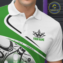 Load image into Gallery viewer, Funny Bowling Shirts For Men custom name There is no crying in bowling just lots of swearing | Green NQS11350