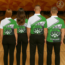 Load image into Gallery viewer, Funny Bowling Shirts For Men custom name There is no crying in bowling just lots of swearing | Green NQS11350