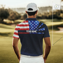 Load image into Gallery viewer, Freedom 250th Anniversary American Flag Golf Polo shirts for Men Custom patriotic team golf outfit NQS11693