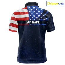 Load image into Gallery viewer, Freedom 250th Anniversary American Flag Golf Polo shirts for Men Custom patriotic team golf outfit NQS11693