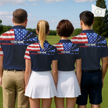 Load image into Gallery viewer, Freedom 250th Anniversary American Flag Golf Polo shirts for Men Custom patriotic team golf outfit NQS11693