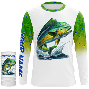 Mahi Mahi Dorado fishing Customized Name 3D All Over print shirts NQS529