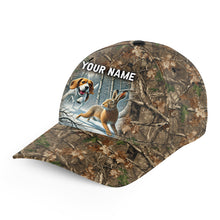 Load image into Gallery viewer, Rabbit hunting with Beagle 3D camo Custom hunting hat Unisex hunting Baseball hat NQS2739