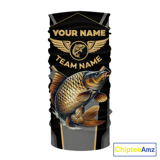 Personalized Black Carp Fishing jerseys, Team Carp Fishing Long Sleeve tournament shirts| Yellow NQS9822