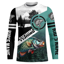 Load image into Gallery viewer, Crappie Fishing Customize Sun protection long sleeve fishing shirts, Personalized Fishing Gifts NQS420