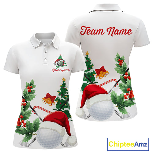 Christmas golf ball clubs Women's polo golf shirts Custom Christmas team golf jerseys NQS10805
