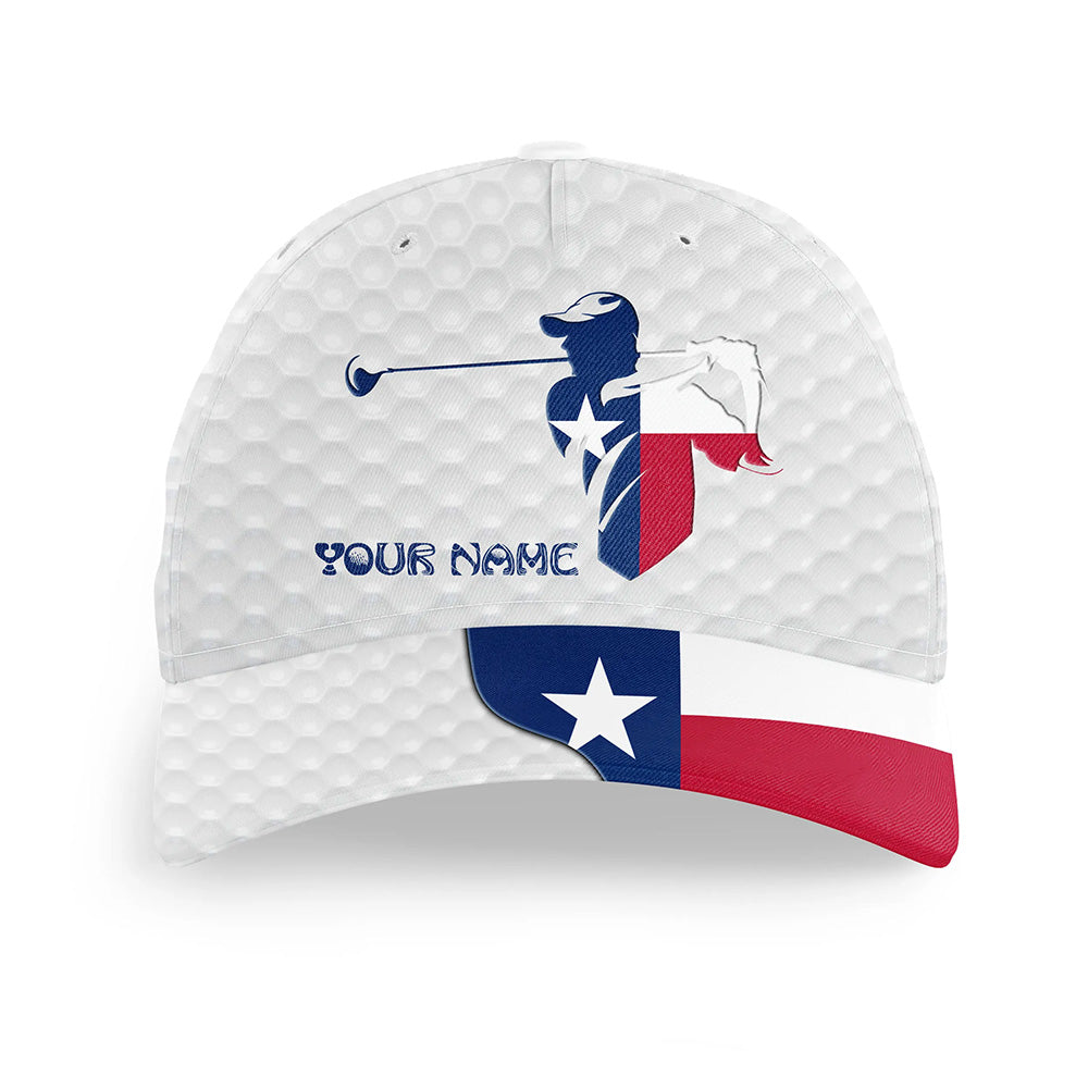 Golfer hat custom name Texas flag golf hats patriot golf white Unisex Baseball mens golf hats NQS7991