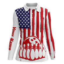 Load image into Gallery viewer, personalized bowling shirt for women – custom name design side view