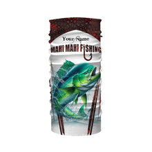 Load image into Gallery viewer, Mahi mahi fishing red camo Custom Name Fishing Shirts UV Protection Gift For Fisherman NQS5173