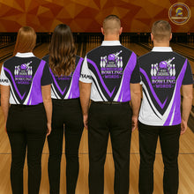 Load image into Gallery viewer, Custom bowling polo shirts for women I&#39;m not swearing, I&#39;m using my bowling words purple bowl shirts NQS7434
