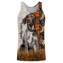 Load image into Gallery viewer, German Shorthaired Pointer dog hunting orange camo Custom Name Full Printing Shirts, Hunting Gifts NQS3569