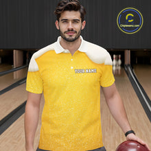Load image into Gallery viewer, Custom Funny Beer Bowling Polo, Quarter Zip Shirts For Men My drinking team has a bowling problem NQS10638