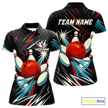 Load image into Gallery viewer, Lightning Thunder Retro Bowling Shirts For Women Custom Bowling Team League Jersey, Gift For Bowlers NQS10867
