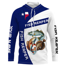 Load image into Gallery viewer, Texas Slam Redfish, Speckled Trout, Flounder Fishing Customize Name 3D All Over Printed Shirts NQS455